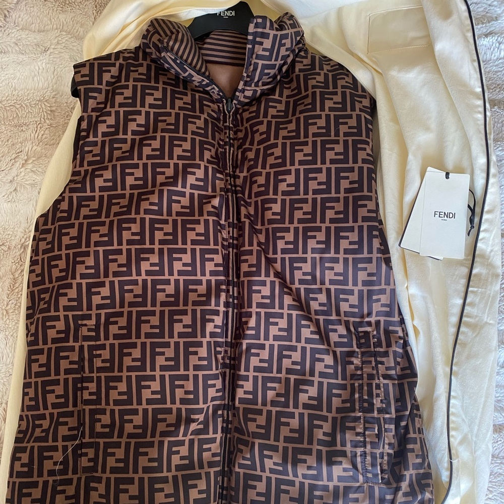 Authentic Fendi vest reversible